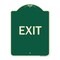 Signmission Designer Series Sign-Exit 1, Green & Tan Heavy-Gauge Aluminum Sign, 24" H, 18" L, G-1824-24042 A-DES-G-1824-24042 - alternate 1